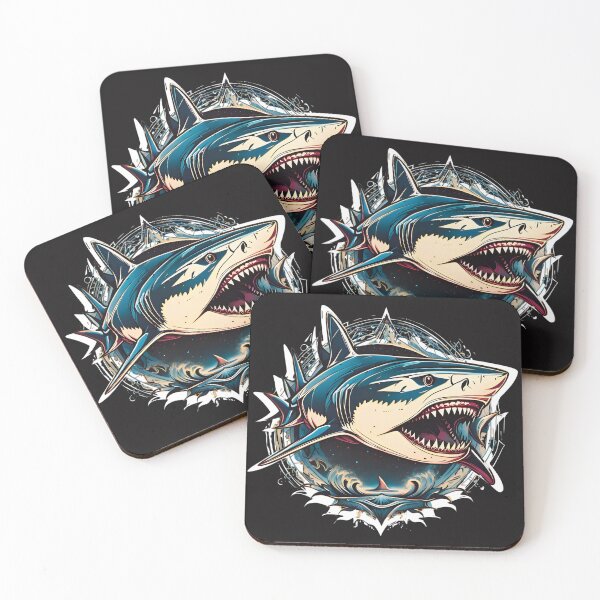 Item preview, Majestic Hunter: Tiger Shark Art Print designed and sold by Wonder Pixel Studio.