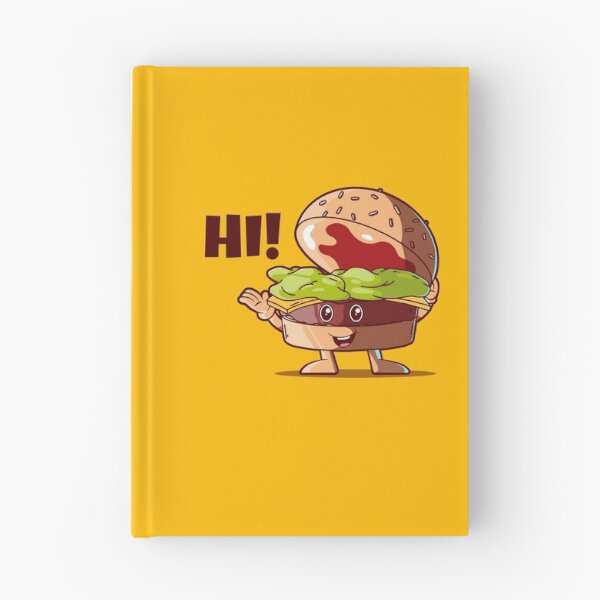 Item preview, Hi! Happy burger (on light colors) designed and sold by messy-nessie.