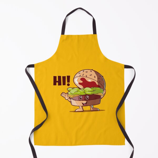 Item preview, Hi! Happy burger (on light colors) designed and sold by messy-nessie.