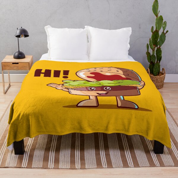 Item preview, Hi! Happy burger (on light colors) designed and sold by messy-nessie.