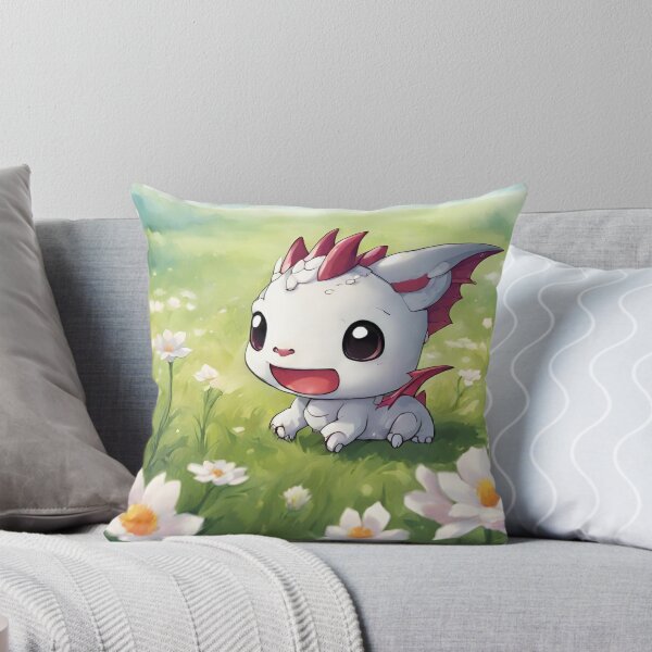 Artikelvorschau, Entzückender weißer Kawaii-Drache entworfen und verkauft von Creative Zense™.