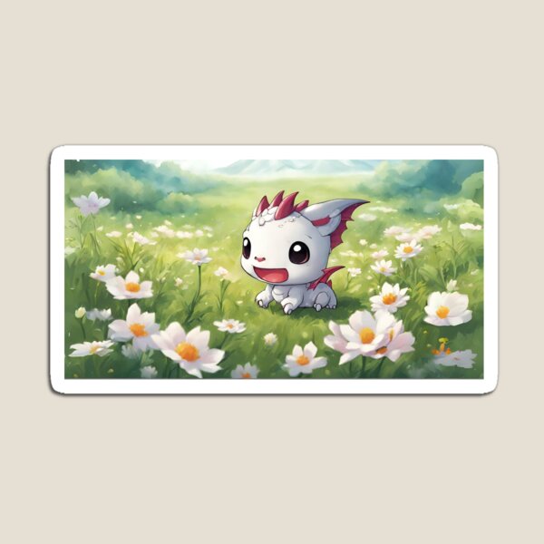 Item preview, Adorable Dragón Blanco Kawaii designed and sold by Creative Zense™.