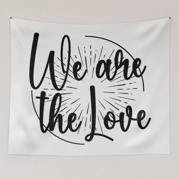 Item preview, We Are the Love: Unity in Black & White designed and sold by SplashTastic.