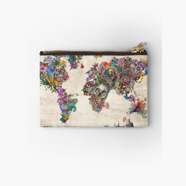 Item preview, tropical leaves world map designed and sold by BekimART.