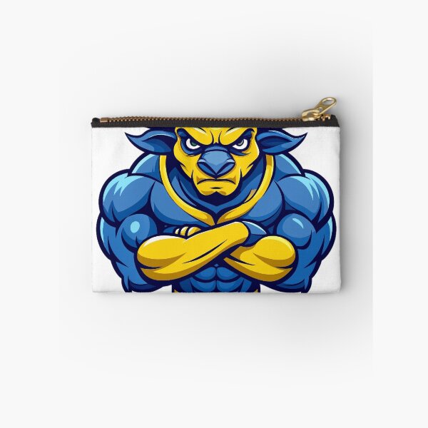 Item preview, angry bull full body yellow and dark blue designed and sold by Arextr.