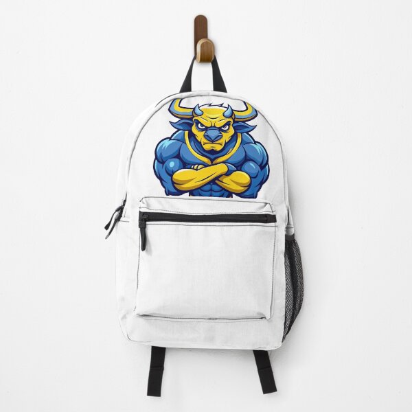 Item preview, angry bull full body yellow and dark blue designed and sold by Arextr.