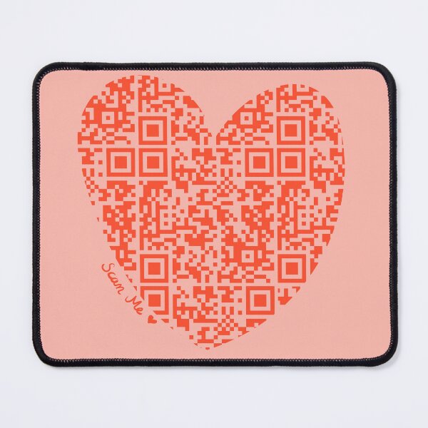 Item preview, Red Rick Astley Rickroll QR Code Heart Art designed and sold by Victoria Lehnard.