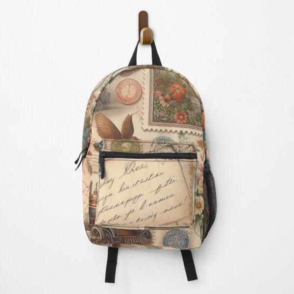 Item preview, Vintage Memories: Stamp, Postcards, and Bird Pattern designed and sold by LyssasMindArt.