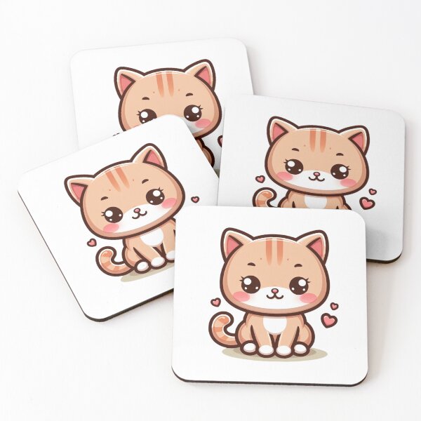 Item preview, Adorable Orange Cat, Kawaii Cat Clipart, Cute Cat designed and sold by SnuggleSafari.