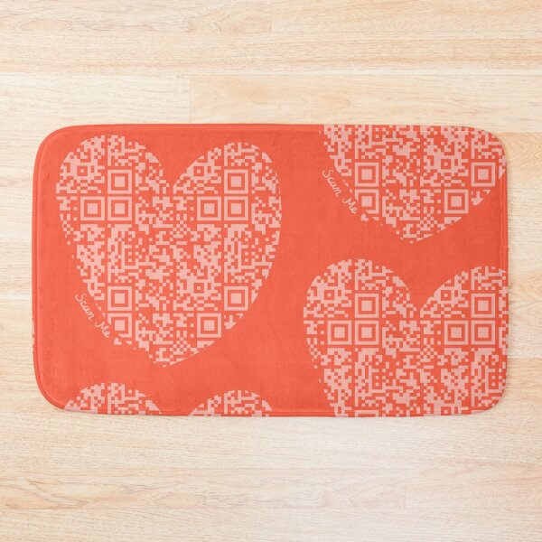 Item preview, Pastel Red Rick Astley Rickroll QR Code Heart Art designed and sold by Victoria Lehnard.