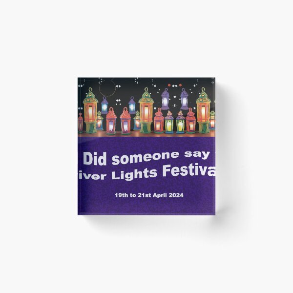 Item preview, Did someone say River Lights Festival? designed and sold by ComicJo.