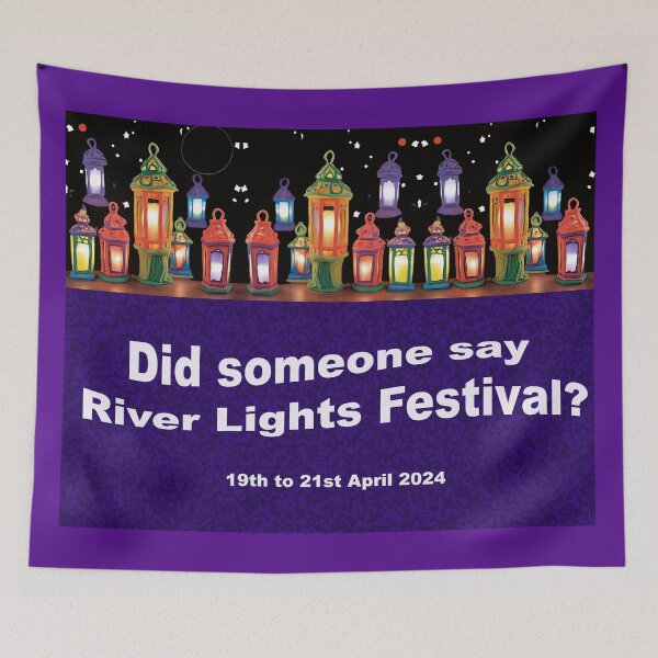 Item preview, Did someone say River Lights Festival? designed and sold by ComicJo.