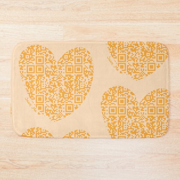Item preview, Orange Rick Astley Rickroll QR Code Heart Art designed and sold by Victoria Lehnard.