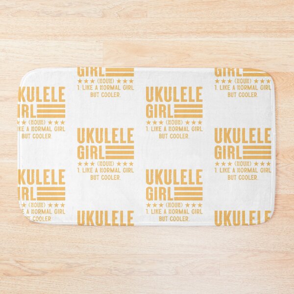 Item preview, UKULELE Girl Like Normal But Cooler Hawaiian Guitar Vintage designed and sold by roboartpixel.