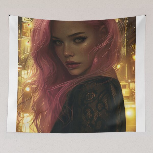 Item preview, Neon Dreams: The Cyberpunk Muse designed and sold by oanaunciuleanu.