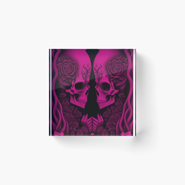 Item preview, Goth Alien Skull Lovers and Roses  designed and sold by TheDarkWardrobe.