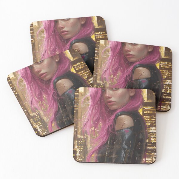 Item preview, Neon Dreams: The Cyberpunk Muse designed and sold by oanaunciuleanu.