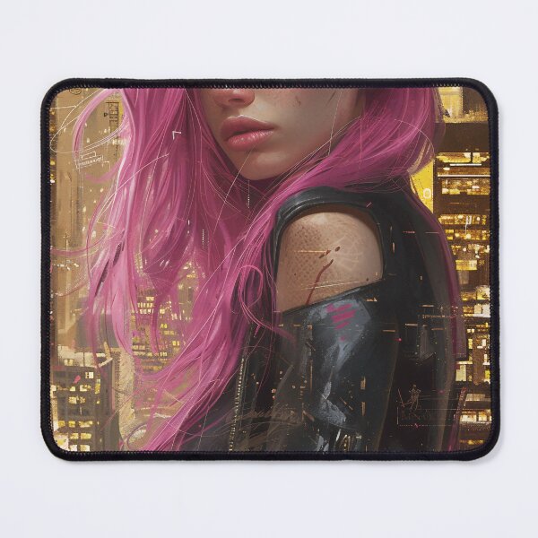 Item preview, Neon Dreams: The Cyberpunk Muse designed and sold by oanaunciuleanu.