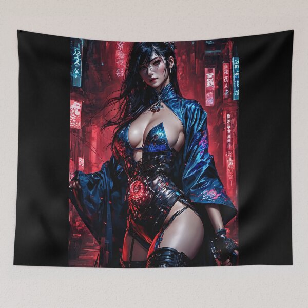 Item preview, Cyber Gaisha in Beautiful Shiny Kimono designed and sold by NPC-Trader.