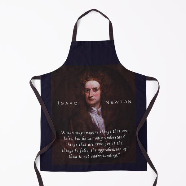 Item preview, Isaac Newton portrait and quote: A man may imagine things that are false, but he can only understand things that are true... designed and sold by artbleed.