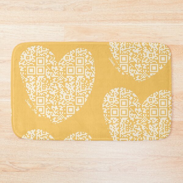 Item preview, Pastel Yellow Rick Astley Rickroll QR Code Heart Art designed and sold by Victoria Lehnard.