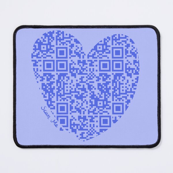 Item preview, Purple Rick Astley Rickroll QR Code Heart Art designed and sold by Victoria Lehnard.