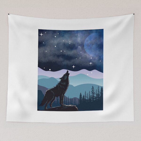 Item preview, Howling Wolf Nightsky designed and sold by ImmensoLupus.