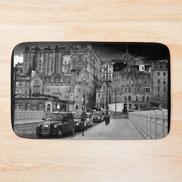 Item preview, Edinburgh Old Town Cityscape BW designed and sold by Alisonchambers2.