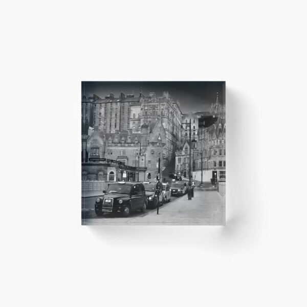 Item preview, Edinburgh Old Town Cityscape BW designed and sold by Alisonchambers2.