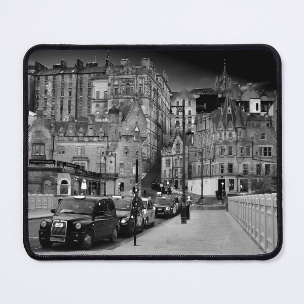 Item preview, Edinburgh Old Town Cityscape BW designed and sold by Alisonchambers2.