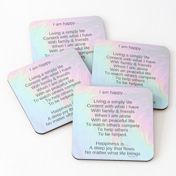 Item preview, Happiness Poem designed and sold by beverleyjoy.