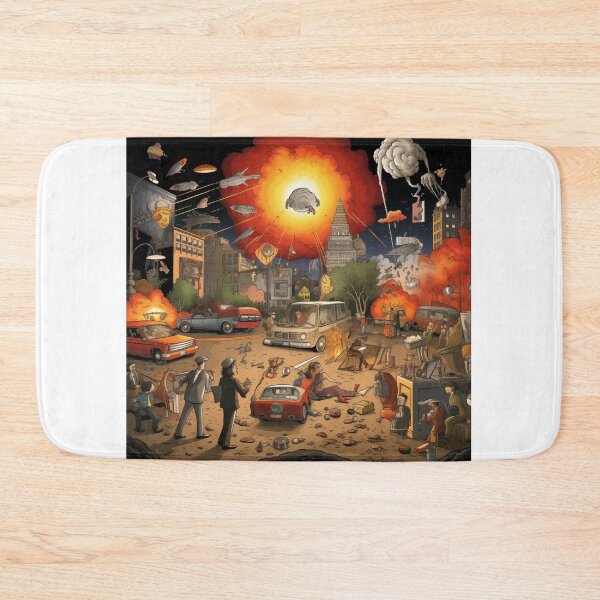 Item preview, End Of The World, Alien Invasion Sticker designed and sold by JustOkayDesigns.