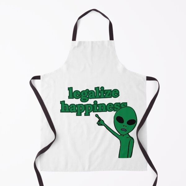 Item preview, Legalize Happiness Alien designed and sold by StonerAlienShop.