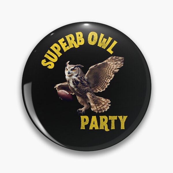 Item preview, Superb Owl Party T-Shirt and Sticker designed and sold by DiverseDazzle.