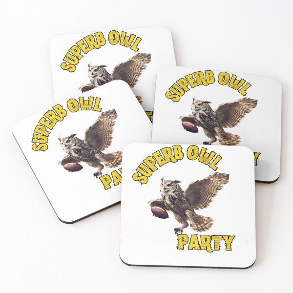 Item preview, Superb Owl Party T-Shirt and Sticker designed and sold by DiverseDazzle.