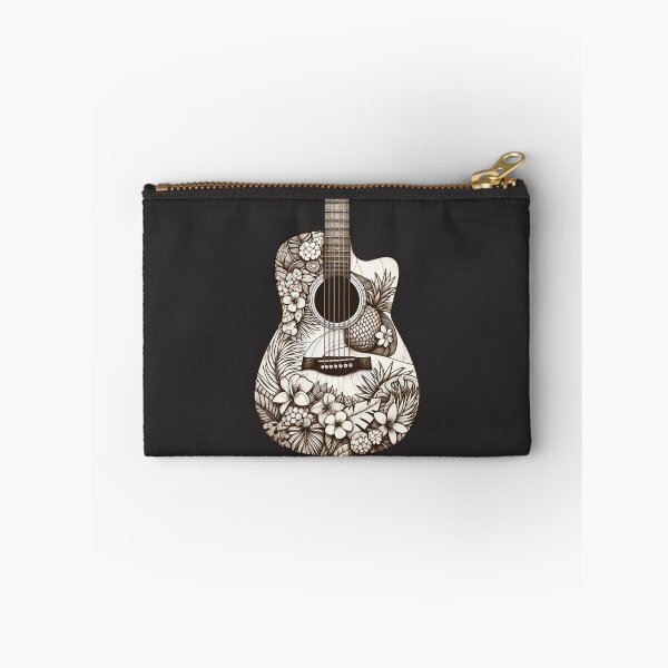 Item preview, Tropical Pineapple Plumeria Fern Design Acoustic Guitar Body designed and sold by HippieFarms11.