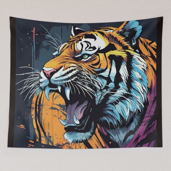 Item preview, Japanese Tiger Painting designed and sold by Freshestgoods.
