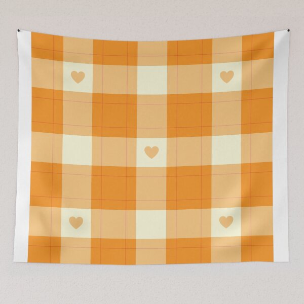 Artikelvorschau, Gingham-Muster mit Herzen entworfen und verkauft von Funwaytrend.
