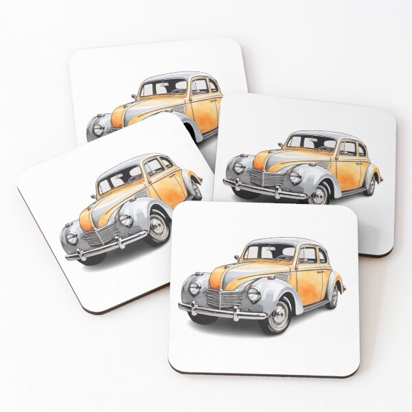 Item preview, “Bursts of Color: An Illustration of a Vintage Car” designed and sold by CHRIST5000.