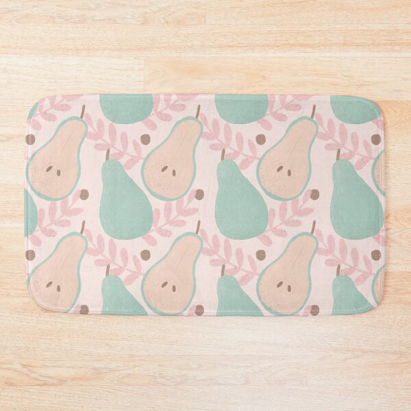 Item preview, Pastel pears pattern - peach fuzz and green designed and sold by Home Cyn Home.