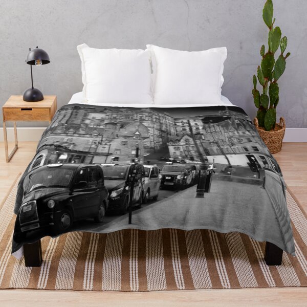 Item preview, Edinburgh Old Town Cityscape BW designed and sold by Alisonchambers2.