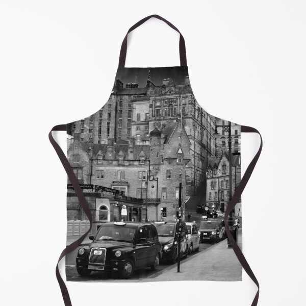 Item preview, Edinburgh Old Town Cityscape BW designed and sold by Alisonchambers2.