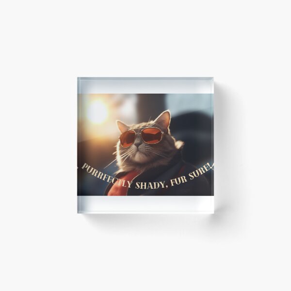 Item preview, Laugh a Minute: Enchanting Cat with Sunglasses Wall Art - Timeless Charm in Every Glance! designed and sold by Shlomo Bracha.