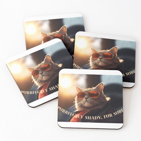 Item preview, Laugh a Minute: Enchanting Cat with Sunglasses Wall Art - Timeless Charm in Every Glance! designed and sold by Shlomo Bracha.