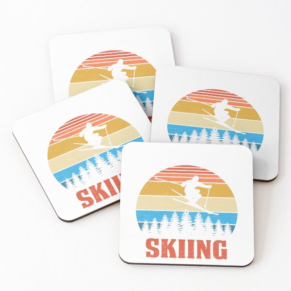 Item preview, Mountains Ski Goggles Rather Be Skiing Skier Retro Vintage designed and sold by roboartpixel.