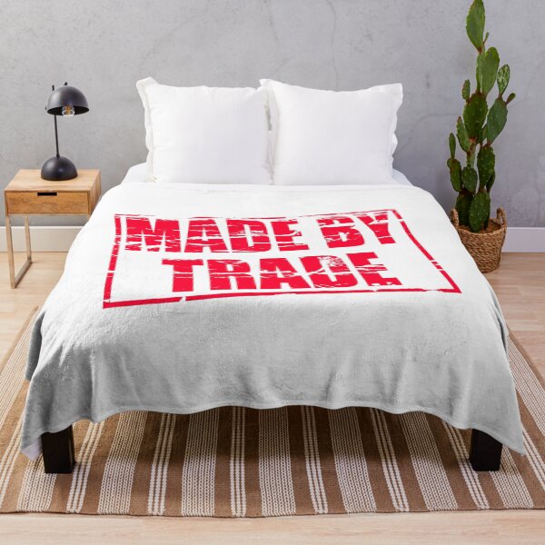 Item preview, Red rubber stamp “Made by trade”  designed and sold by funkyworm.