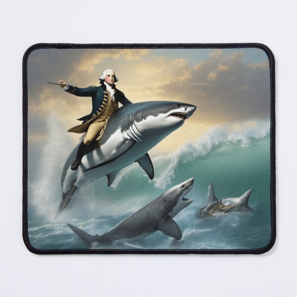 Item preview, George Washington crosses the Delaware River on a Great White designed and sold by Freshestgoods.