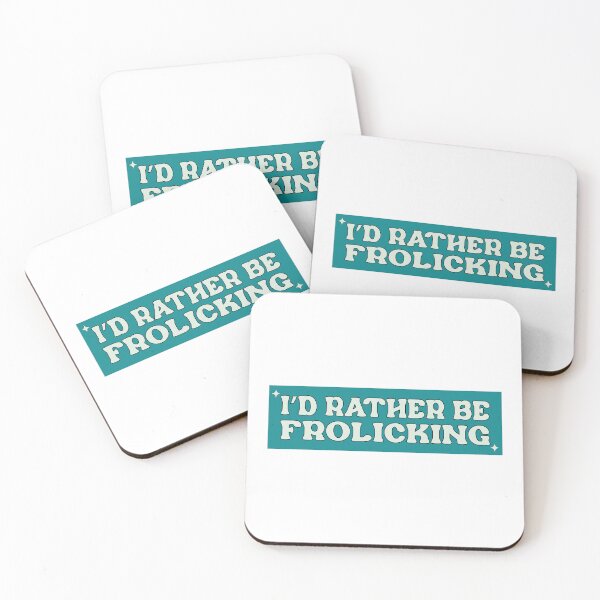 Item preview, I'd Rather Be Frolicking Funny Cute Meme Car Bumper designed and sold by BUMPER-STICKERS.