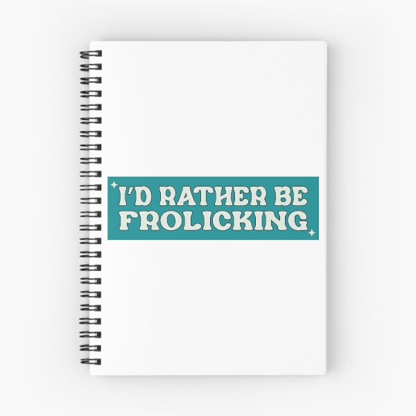Item preview, I'd Rather Be Frolicking Funny Cute Meme Car Bumper designed and sold by BUMPER-STICKERS.