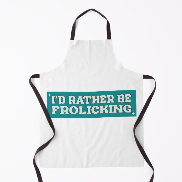 Item preview, I'd Rather Be Frolicking Funny Cute Meme Car Bumper designed and sold by BUMPER-STICKERS.
